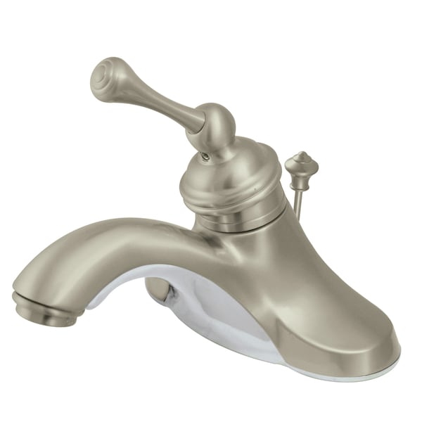 4" Centerset Bathroom Faucet, Brushed Nickel